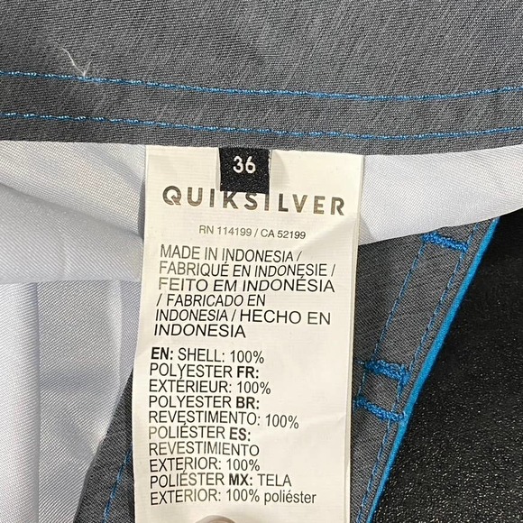 Quicksilver Men's Delph Blue Everyday Swell Vision 20" Pull-On Beach Short SZ 36 - Picture 10 of 13